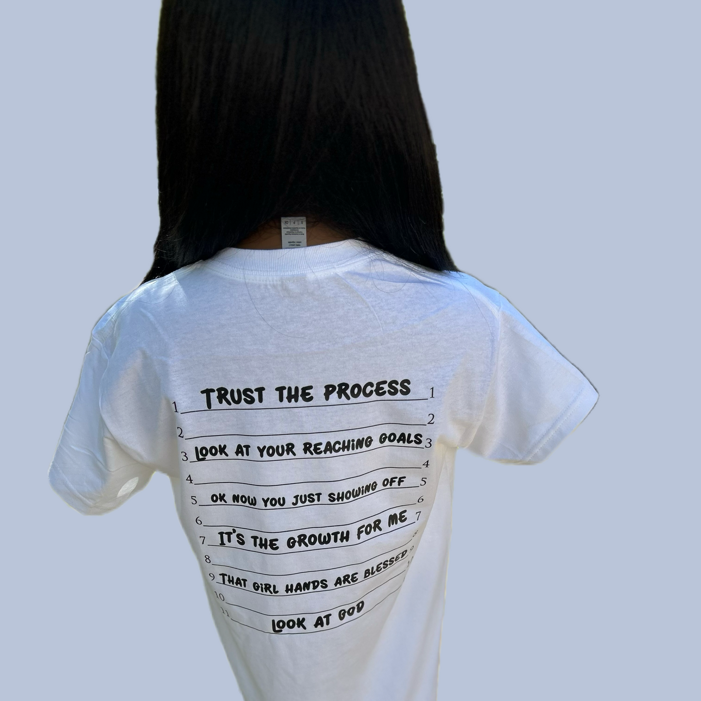 Revived growth chart shirt white