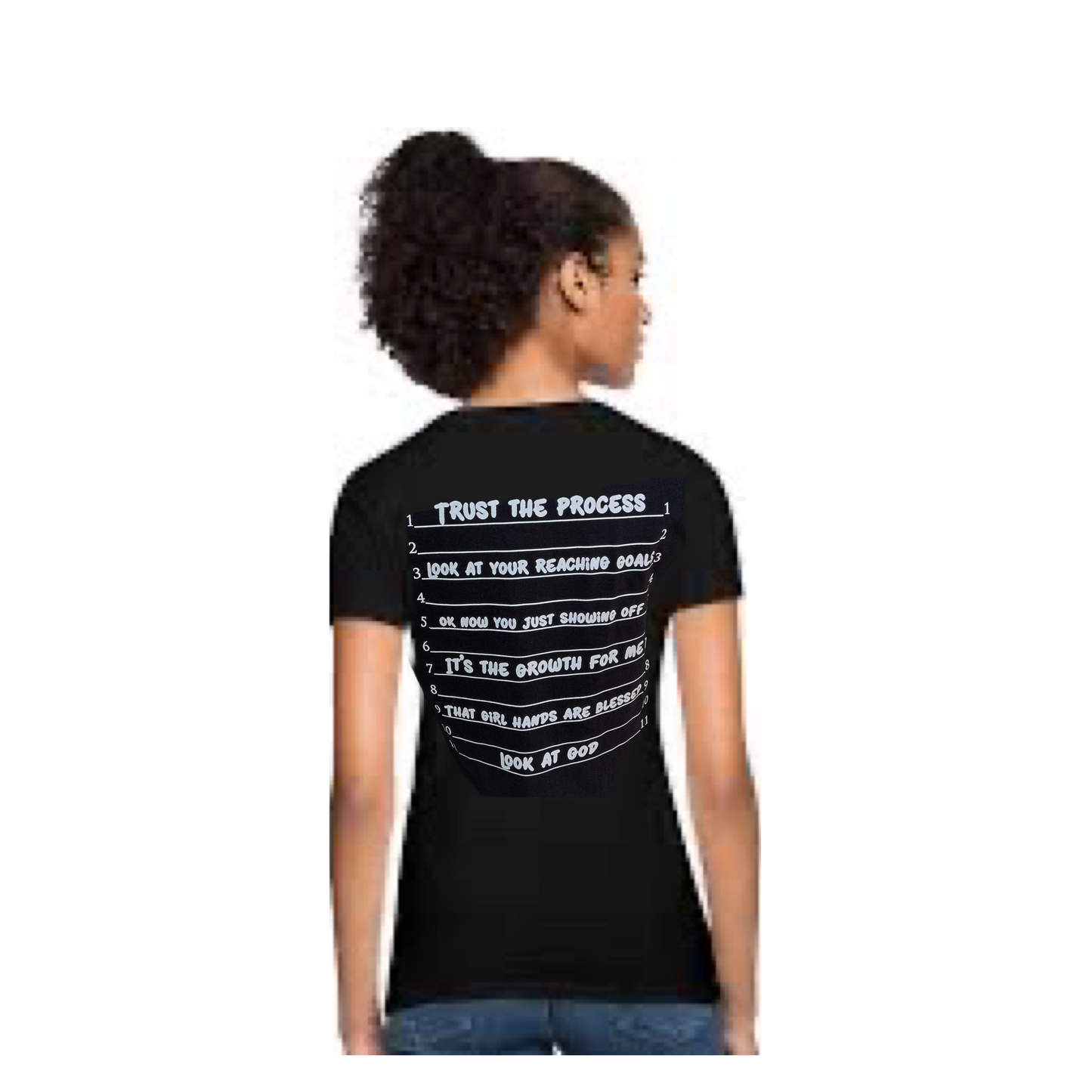 Revived growth chart shirt black